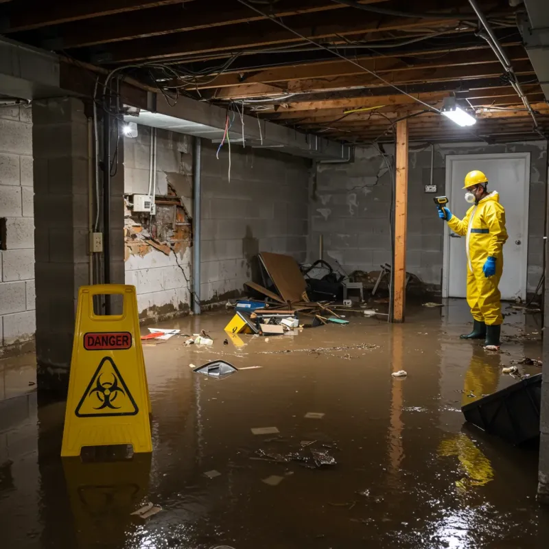 Flooded Basement Electrical Hazard in Kapaau, HI Property